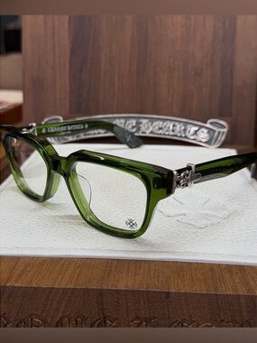 Chrome Hearts Vagillionaire II Sunglasses Dark Olive/Silver